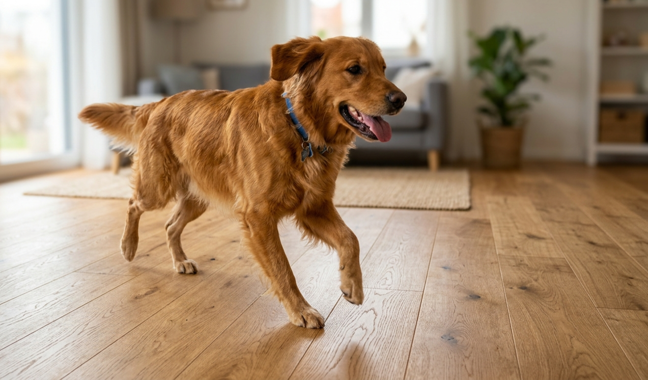 Ingenierholzböden im Haushalt mit Haustieren: Vorteile und Nachteile