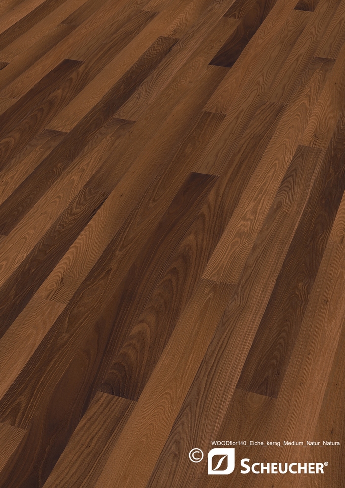 Scheucher Parkett Woodflor Eiche Kern Geräuchert Medium