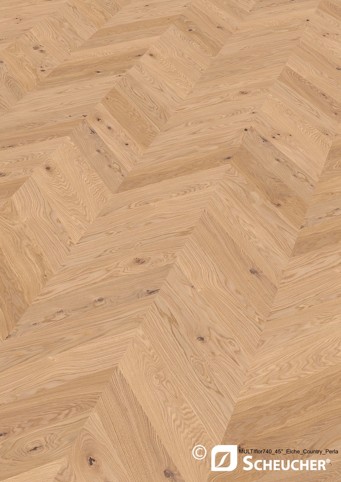  Scheucher Parkett Chevron Eiche Country Perla 