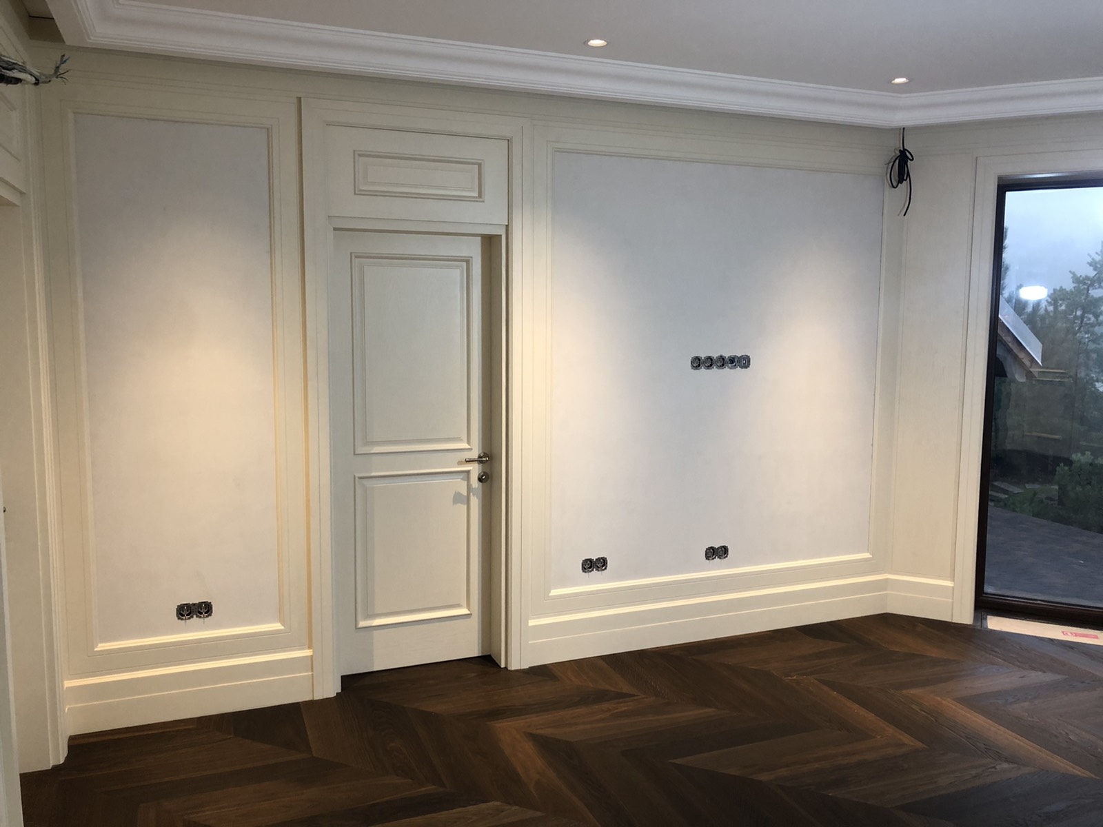 Scheucher Parkett Multiflor.11 Französisch Fischgrät 45°  Eiche Kern geräuchert 