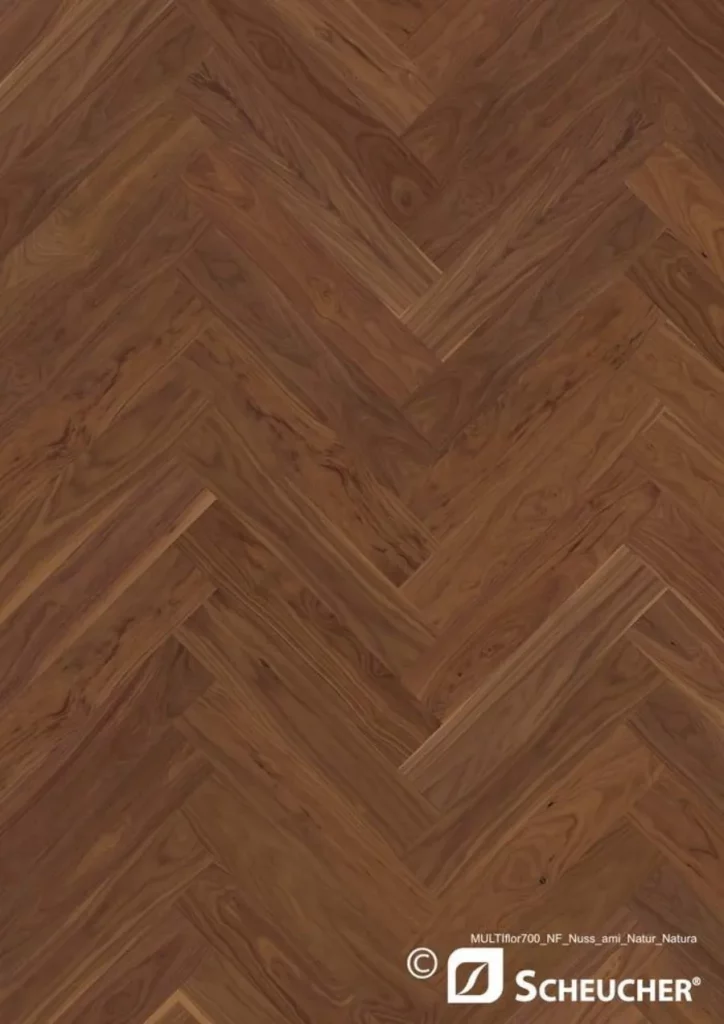 Scheucher Scheucher Parkett MULTIflor Fischgrät Ami Walnuss – Fischgrätparkett von PARKE Concept Home in Nürnberg