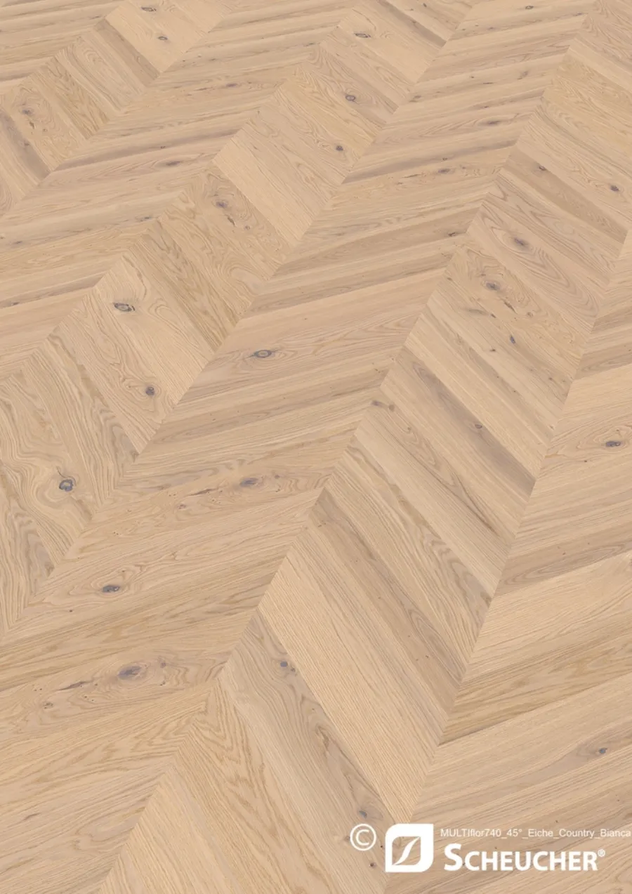 Scheucher Chevron Eiche Country Bianca – Französisches Fischgrät von PARKE Concept Home in Nürnberg