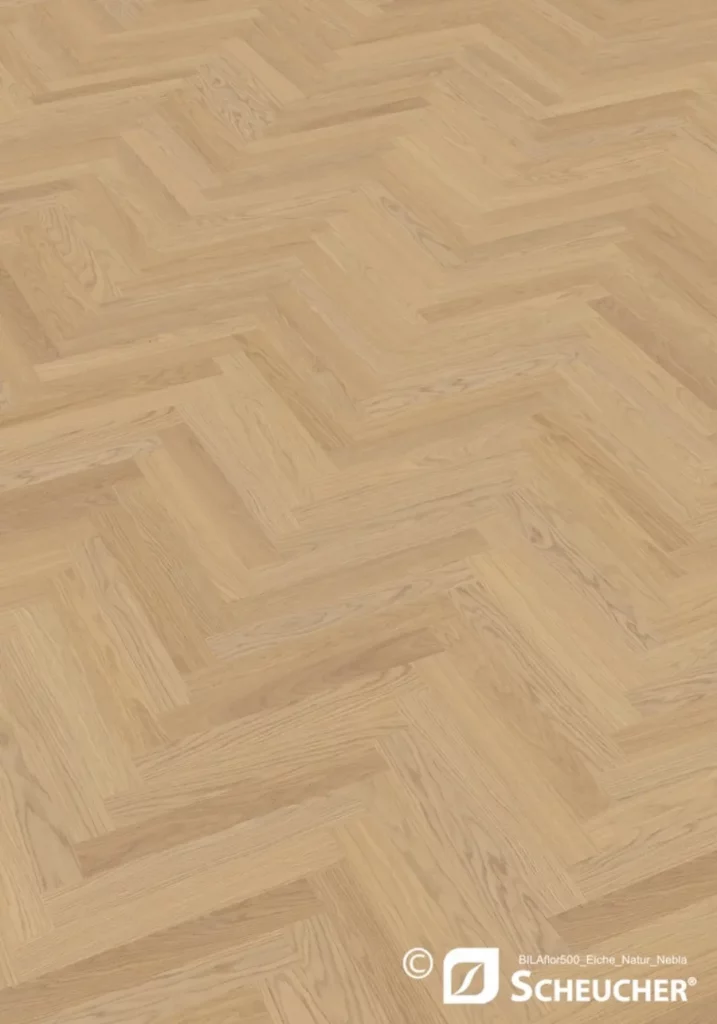 Scheucher Scheucher Parkett MULTIflor Fischgrät Eiche Nebla Natura – Fischgrätparkett von PARKE Concept Home in Nürnberg
