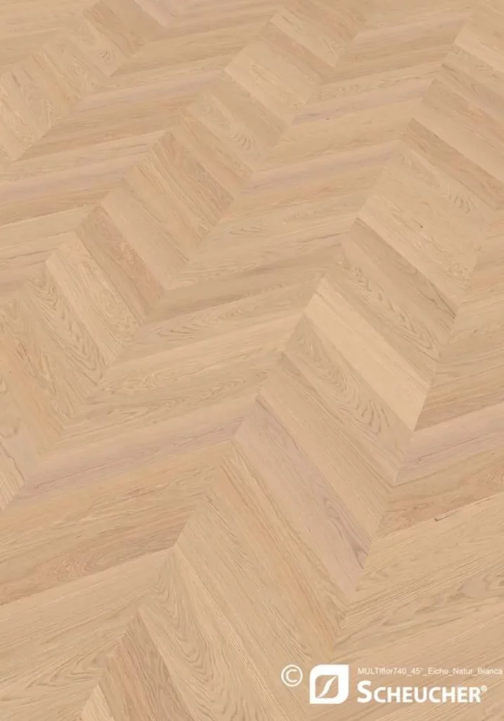 Scheucher Chevron Eiche NATUR Bianca – Französisches Fischgrät von PARKE Concept Home in Nürnberg